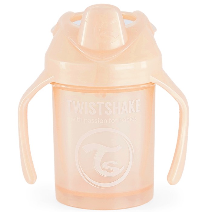 Twistshake Tasse D'Apprentissage Mini Cup 230ml Gris Pastel +4 Mois 1 Pièce