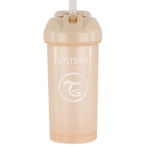 Twistshake Straw Cup 12+m Pearl Champagne 360ml