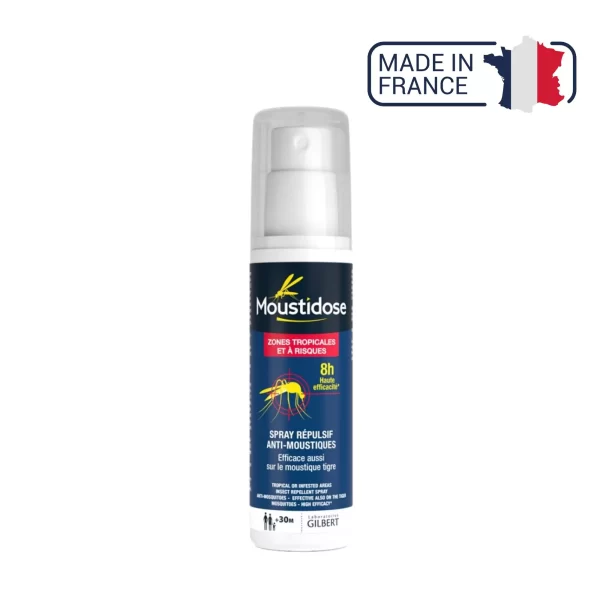 Moustidose LOTION RÉPULSIVE Anti-Moustiques 125ml +30 mois adultes et enfants