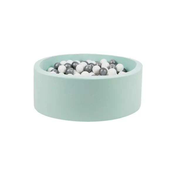 LARISA & PUMPKIN MINT BALL PIT - SILVER/WHITE BALLS