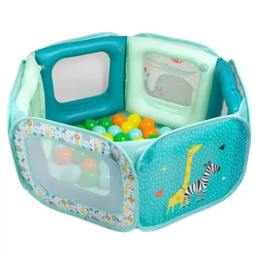 EUREKAKIDS Piscine à balles et parc de jeux + 50 balles