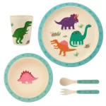 Set vaisselle bambou dinosaure