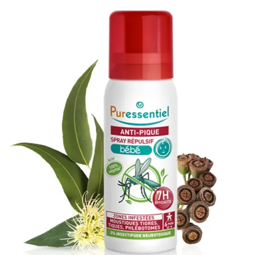 PURESSENTIEL ANTI-PIQUE SPRAY RÉPULSIF BÉBÉ +6mois 60ML
