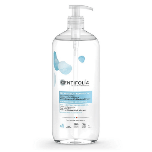 CENTIFOLIA GEL MOUSSANT NEUTRE 3 EN 1 PEAUX SENSIBLES 1L