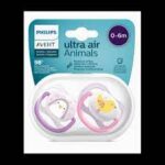 Avent Philips Sucette Ultra Air Animal Sucettes 0-6 Mois Fille