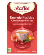 YOGI TEA TISANE ENERGIE POSITIVE CRANBERRIES HIBISCUS 17 X 2 G