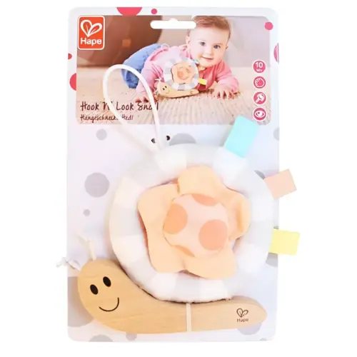 Eurekakids Hape Hochet Escargot en Bois