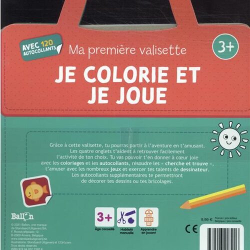 Ma première valisette ; je colorie et je joue +3 ans