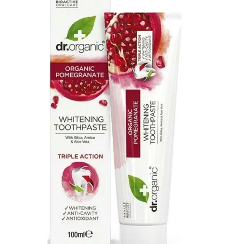Dr.organic Dentifrice à la Grenade Triple Actions 100 ml