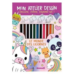 MON ATELIER DESSIN - Le monde des licornes