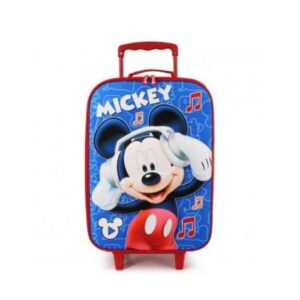 Valise de voyage pour enfant Mickey Soft 3D