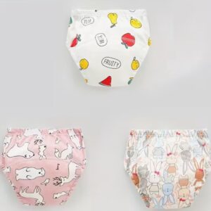 3 Couche d'apprentissage lavables taille M Banane
