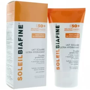 SOLEIL BIAFINE LAIT SOLAIRE ULTRA-HYDRATANT FPS 50+ PEAUX SÈCHES ET DÉSHYDRATÉS