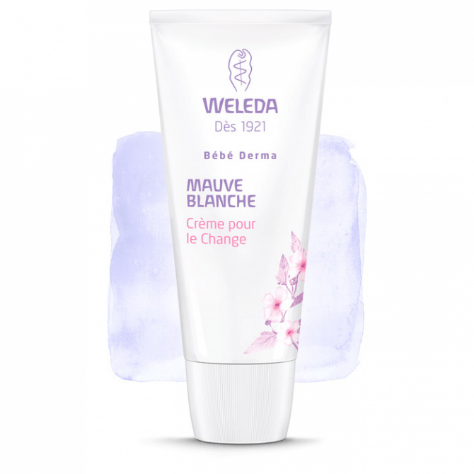 Privé : WELEDA Crème pour le Change à la Mauve blanche