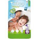 TIDOO 48 unités couches t4+ 9-20kg hypoallergéniques nature