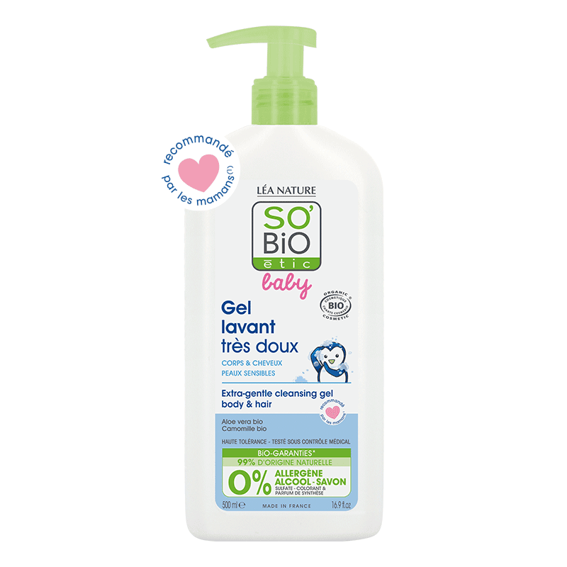 SO BIO BABY GEL LAVANT TRÈS DOUX 500ML SO BIO BABY GEL LAVANT TRÈS DOUX 500ML