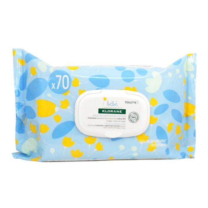 Klorane Bébé Lingettes 70 unité