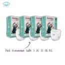 Pack 4 BAMBO NATURE CULOTTE D’APPRENTISSAGE TAILLE 5 XL 12-18 KG