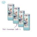 Pack 4 BAMBO NATURE couche bébé taille 6