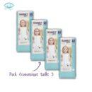 Pack 4 BAMBO NATURE couche bébé taille 5