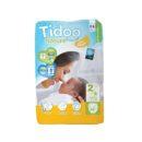 TIDOO Pack 58 couches t2 3-6kg hypoallergéniques nature