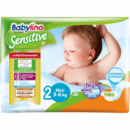 Couche bébé pour peaux sensibles - Babylino - Taille 2 de 3 à 6 kg - 26 unités
