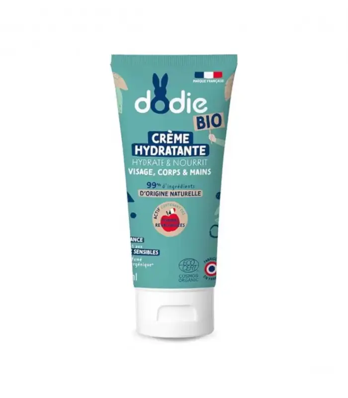 DODIE Crème hydratante certifiée Bio 75 ML