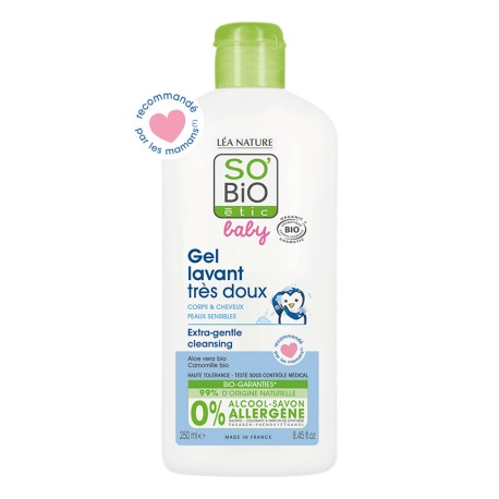 SO BiO BABY Gel Lavant Très Doux "Baby" 250ml