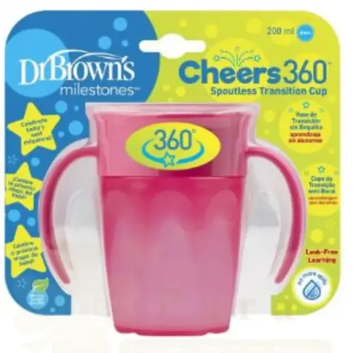Dr. Brown’s Cheers 360° cup rose 200 ml