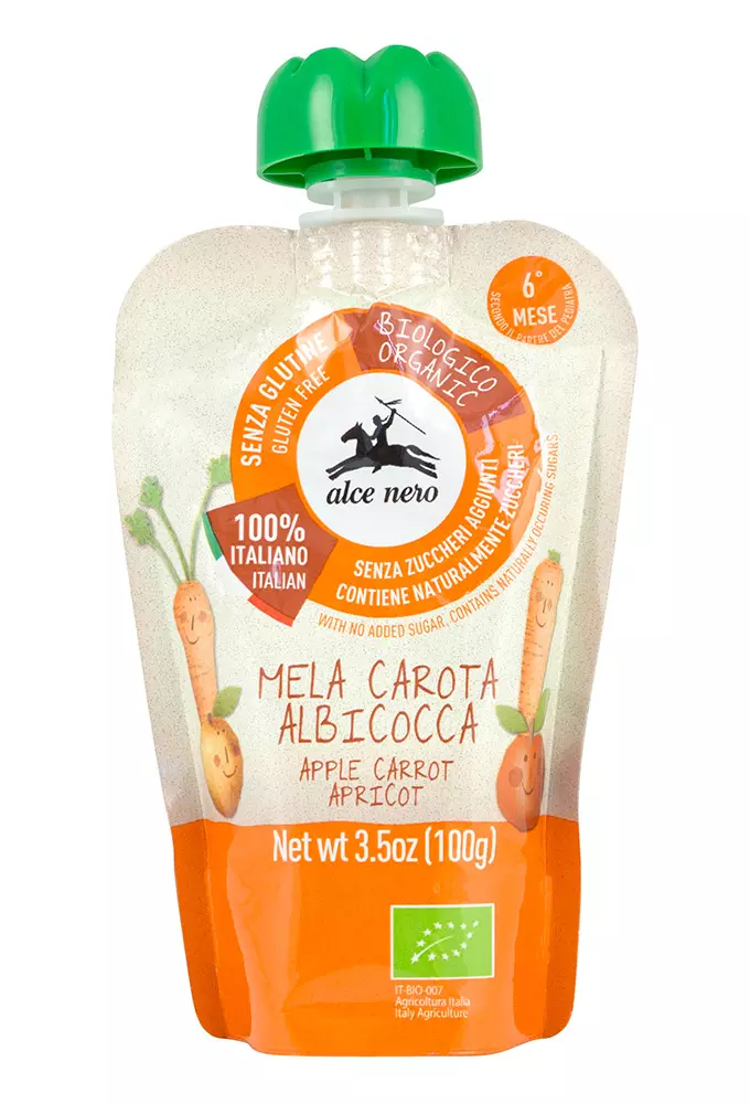 Gourde Bio de Pomme Carotte et Abricot 6mois+ Gourde Bio de Pomme Carotte et Abricot 6mois+