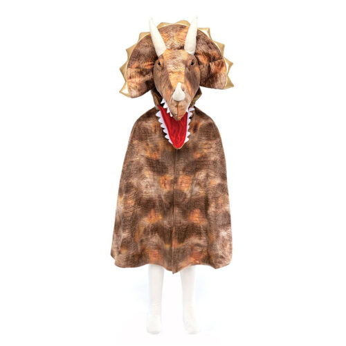 déguisements Cape dinosaure – tricératops marron 4-5 ans