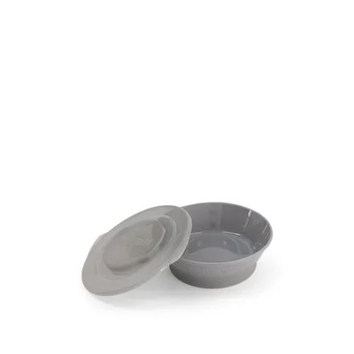 Twistshake - Bol avec Couvercle Twistshake -Gris