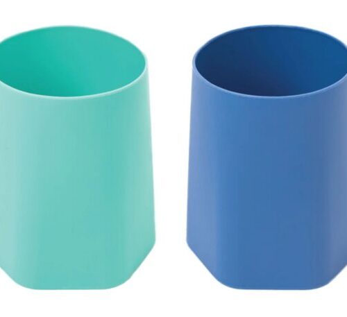 Tiny Twinkle lot de 2 tasses d'apprentissage en silicone Mint Indigo