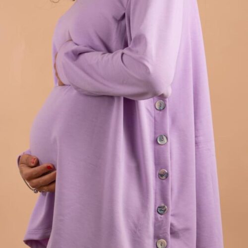 Citrouille tunique de grossesse et d'allaitement Mauve lilas