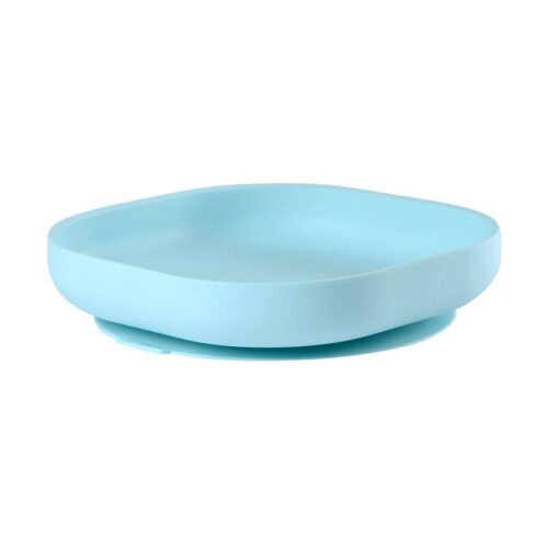 Beaba Assiette en silicone avec ventouse - Bleu