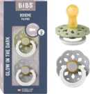 Lot de 2 Tétines Round Boheme Glow Sage & Cloud - 06 Mois