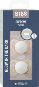 BIBS Sucettes en silicone BlossomDusky Lilac 0-6 m