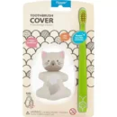 Flipper Brosse à dents enfant avec couvercle Chat