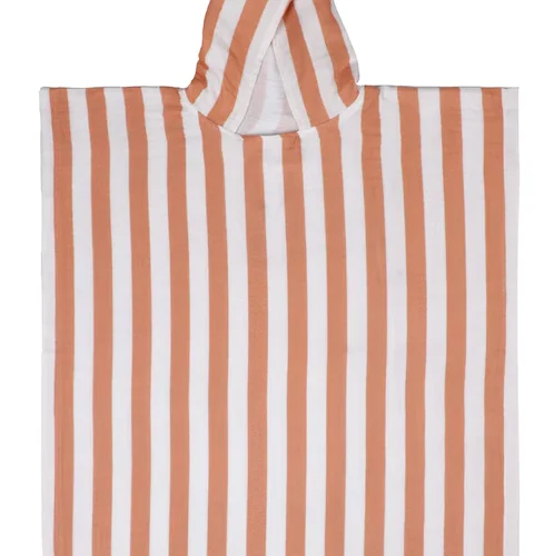Larisa and Pumpkin PONCHO PISCINE/PLAGE RAYE ROSE 2-5ans