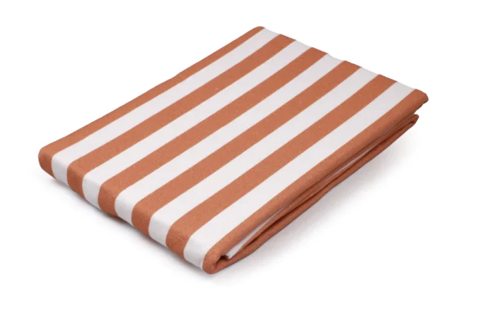 Larisa et Citrouille SERVIETTE DE BAIN/PLAGE RAYE TERRACOTA 2-5ans