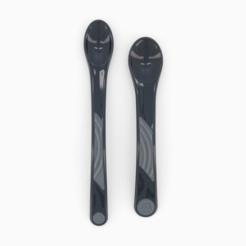 Twistshake Lot De 2 Cuillères Pour Bébé  – NOIR