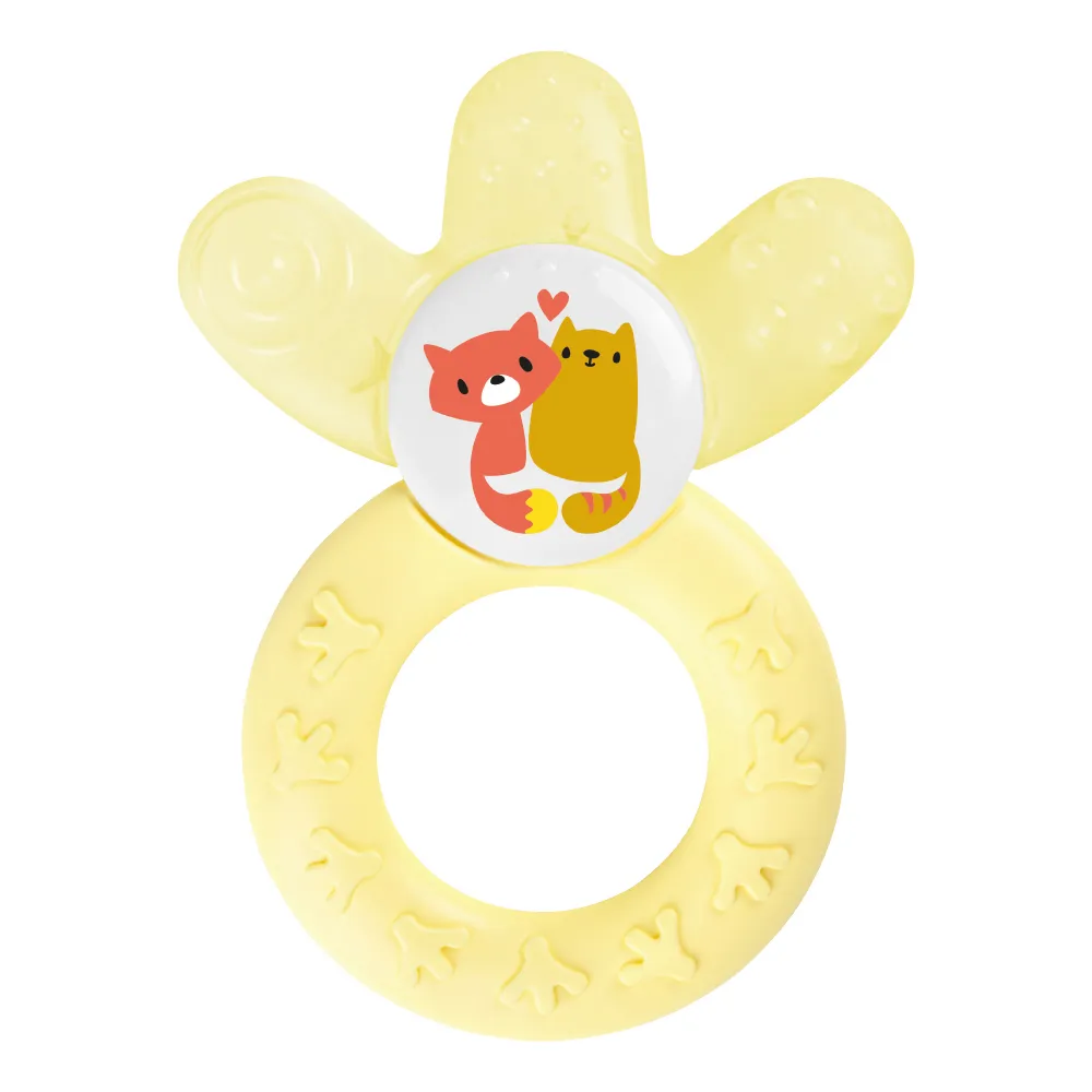 MAM Anneau de dentition réfrigérant Atteint les dents postérieures Jaune MAM Anneau de dentition réfrigérant Atteint les dents postérieures Jaune