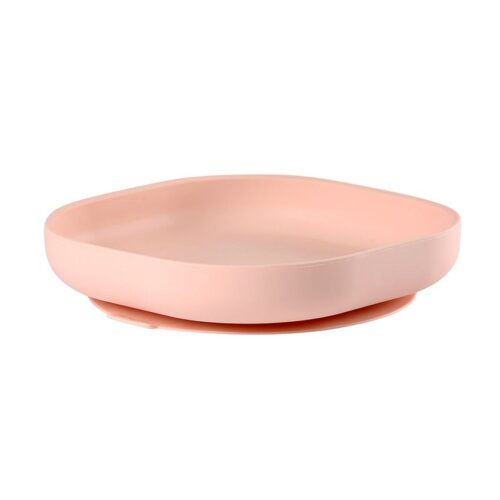 Beaba Assiette en silicone avec ventouse - Rose