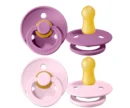 Bibs Lot de 2 Tétines - Mauve & Rose- 6-18 Mois
