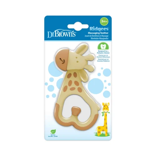 DR BROWN anneau de dentition et massage girafe