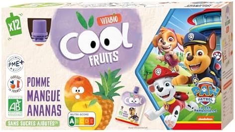 Vitabio Cool Fruits Pomme Mangue Ananas 12X90G La Pat'Patrouille