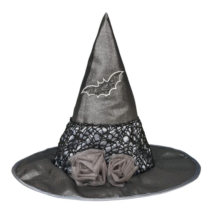 déguisements Chapeau de sorcière chauve-souris grise