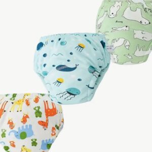 3 Couche d'apprentissage lavables taille M vert