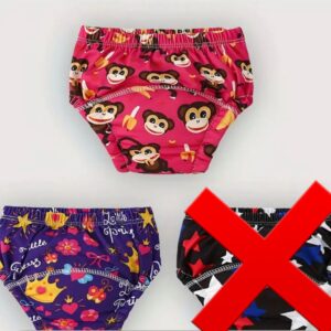 2 Couche d'apprentissage lavables taille M monkey