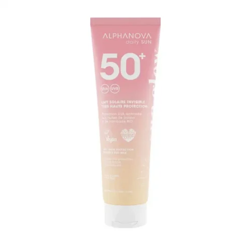 Alphanova Lait solaire invisible très haute protection SPF 50+ 150ml